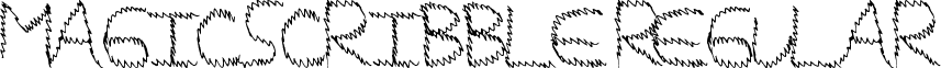 MagicScribble Regular font - MagicScribble.ttf