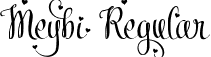 Meybi Regular font - Meybi Demo.ttf