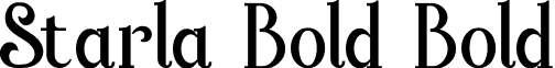 Starla Bold Bold font - StarlaBold.otf