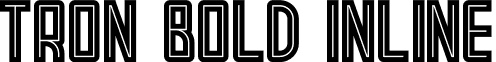 Tron Bold Inline font - TronBoldInline.otf
