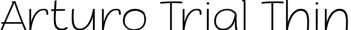 Arturo Trial Thin font - Arturo-Thin Trial.ttf