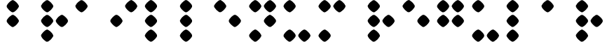 Braillenum Regular font - Braillenum.ttf
