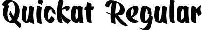 Quickat Regular font - Quickat-Script.ttf