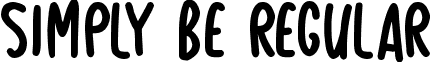 Simply Be Regular font - Simply Be.otf