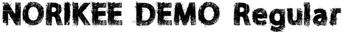 NORIKEE DEMO Regular font - NORIKEE DEMO.ttf