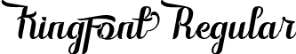Kingfont Regular font - Kingfont Script.otf
