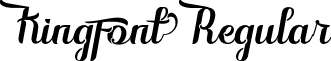 Kingfont Regular font - Kingfont Script.ttf