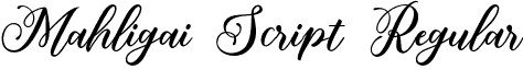 Mahligai Script Regular font - Mahligai script.otf