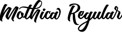Mothica Regular font - Mothica.otf
