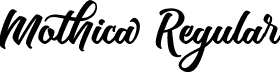 Mothica Regular font - Mothica.ttf