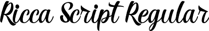 Ricca Script Regular font - Ricca Script.otf