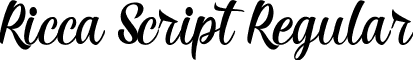 Ricca Script Regular font - Ricca Script.ttf