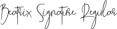 Beatrix Signature Regular font - Beatrix Signature.otf