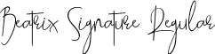 Beatrix Signature Regular font - Beatrix Signature.ttf