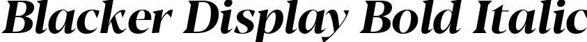Blacker Display Bold Italic font - Blacker-Display-Bold-italic-trial.ttf