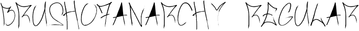 BrushOfAnarchy Regular font - Brush_Of_Anarchy.ttf