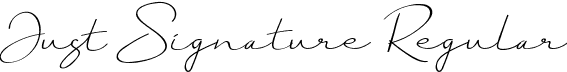 Just Signature Regular font - JustSignature.ttf