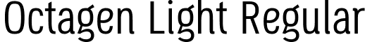 Octagen Light Regular font - octagen-light-ffp.ttf