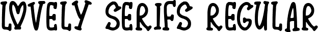 Lovely Serifs Regular font - Lovely Serifs.otf