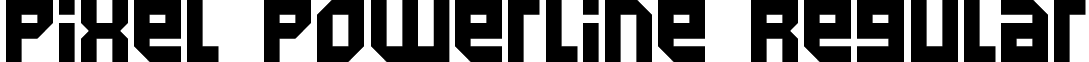 Pixel Powerline Regular font - Pixel Powerline.ttf