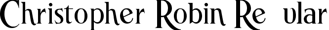 Christopher Robin Regular font - Christopher Robin.otf