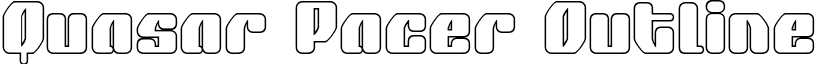 Quasar Pacer Outline font - quasarpacerout.ttf