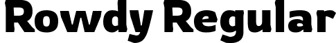 Rowdy Regular font - Rowdy-Regular.ttf