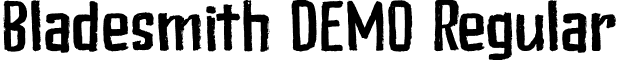 Bladesmith DEMO Regular font - Bladesmith DEMO.otf