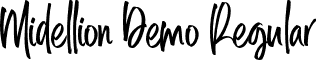 Midellion Demo Regular font - midellion-demo.regular.otf