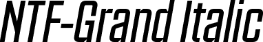NTF-Grand Italic font - NTF-Grand-Italic.otf
