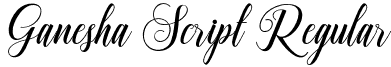 Ganesha Script Regular font - Ganesha Script.otf