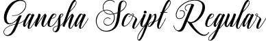 Ganesha Script Regular font - Ganesha Script.ttf