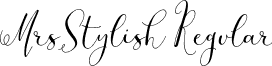 MrsStylish Regular font - ZMrsStylish.otf