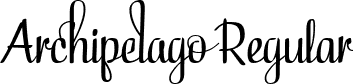 Archipelago Regular font - z-Archipelago.ttf