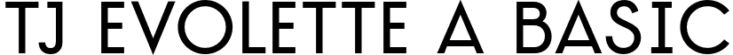 TJ Evolette A Basic font - TJEvoletteABasic-Normal.otf