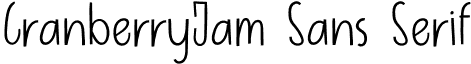 CranberryJam Sans Serif font - CranberryJam-SansSerif.otf