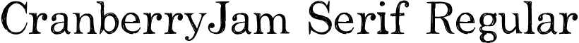 CranberryJam Serif Regular font - CranberryJam-Serif.otf