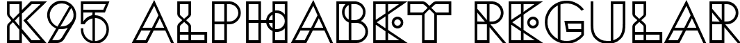 K95 Alphabet Regular font - K95Alphabet.ttf