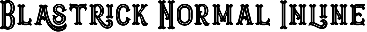 Blastrick Normal Inline font - Blastrick Normal Inline.otf