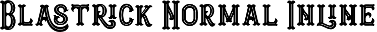 Blastrick Normal Inline font - Blastrick Normal Inline.ttf