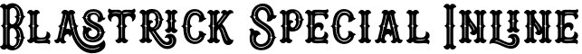 Blastrick Special Inline font - Blastrick Special Inline.otf