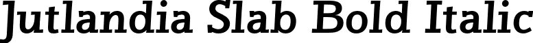 Jutlandia Slab Bold Italic font - David Engelby Foundry - Jutlandia Slab Bold Italic.otf