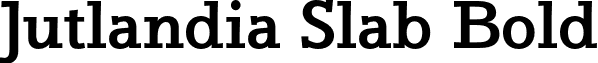 Jutlandia Slab Bold font - David Engelby Foundry - Jutlandia Slab Bold.otf