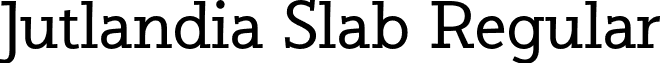Jutlandia Slab Regular font - David Engelby Foundry - Jutlandia Slab.otf