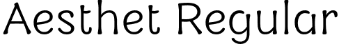 Aesthet Regular font - Aesthet-Regular3.otf