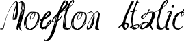 Moeflon Italic font - moeflon 01.otf