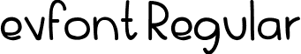 evfont Regular font - evfon.ttf