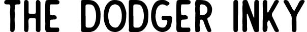The Dodger Inky font - TheDodgerInky-Regular.ttf