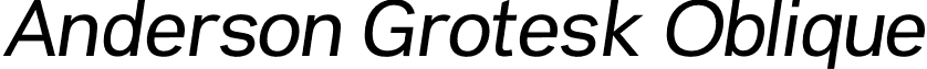 Anderson Grotesk Oblique font - AndersonGrotesk-Oblique.otf