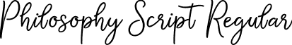 Philosophy Script Regular font - Philosophy Script.ttf